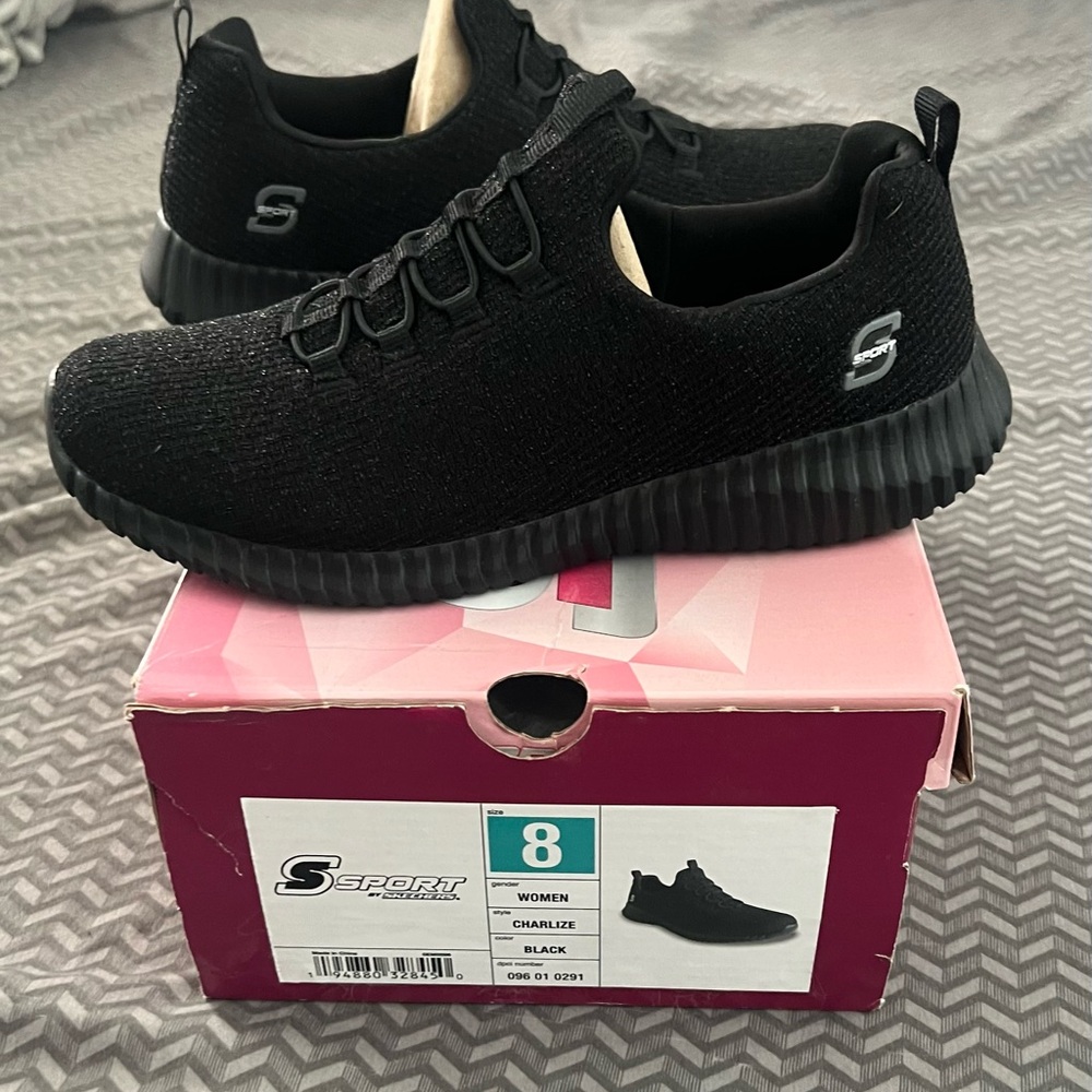 Skechers S Sport Glitter Charlize Slip-On Sneakers